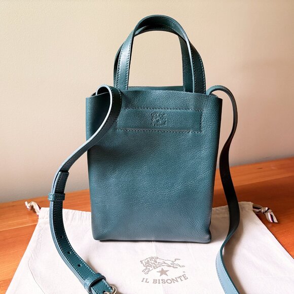 Il Bisonte Bucket Bag Forest Green - Picture 3 of 10